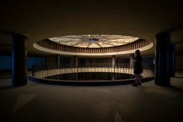 Abandoned Art Deco Interior with Urban Decay