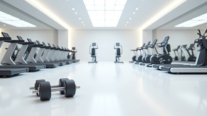 exercising in gym