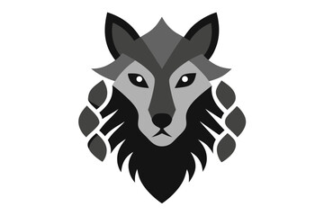 Snarling Wolf Head Vector – Vicious Predator Design for Mascot and Sport