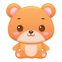 Sweet Cartoon Bear Animal Illustration