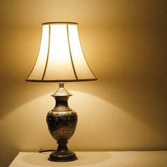 lamp on the table