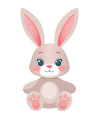 Charming Plush Rabbit Illustration