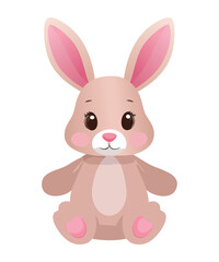 Cute Plush Rabbit with Long Ears