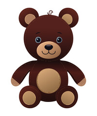 Charming Brown Bear Plush Toy Image