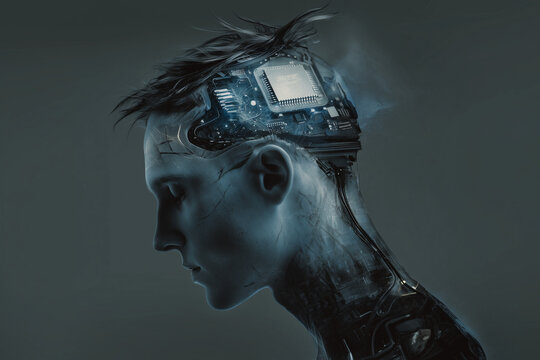 Profil cyberpunk à surcharge mentale