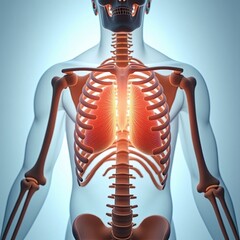 3d rendered illustration of a skeleton