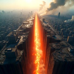 Earthquakes and lava in various forms And the ground conditions in different air