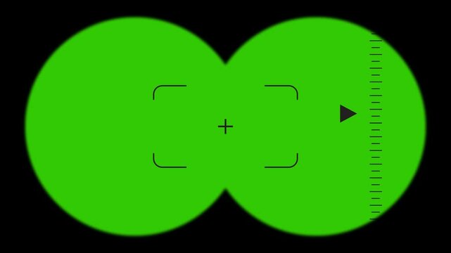 binocular overlay green screen 4K