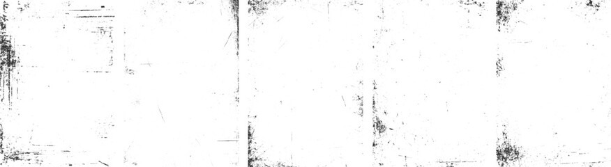 Border overlay textures set stamp with grunge effect. Abstract dirty or scratch aging, Dust and Scratched Textured whit Background