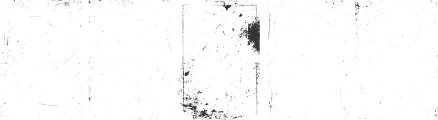 set of grunge frames three vertical banners with of frame black texture. Distress overlay vector textures. transparent background