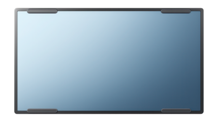 Blue light filtering TV overlay with adhesive strips for 65-inch models