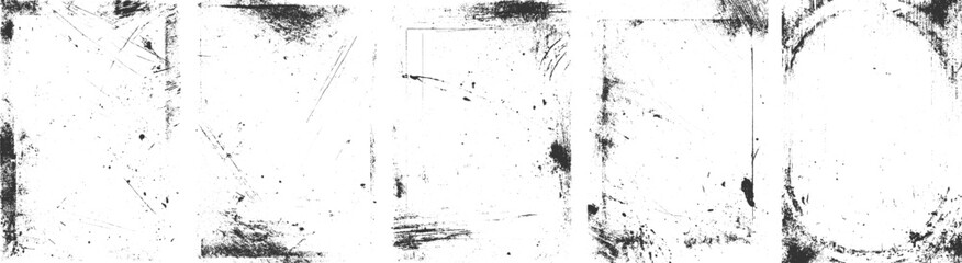 Abstract grunge border texture. Design template. Grunge frame texture. transparent background