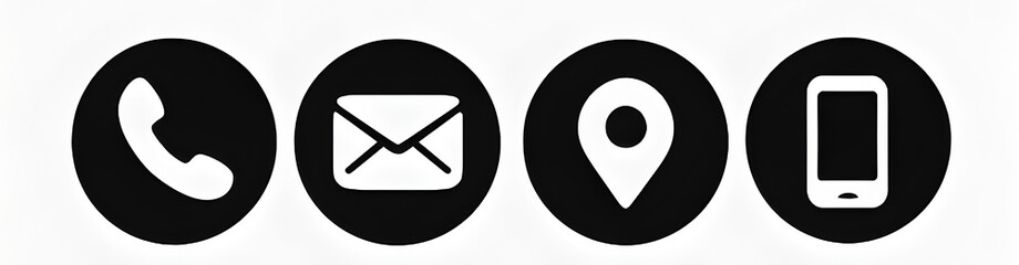 Minimalist Contact Icons Set

