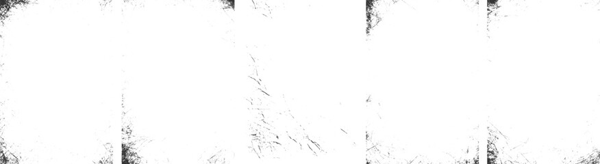  Old set Overlay textures set stamp with grunge effect, grunge frames and vector transparent background, 