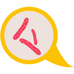 Tuberculosis Disease Element. Microbe icon vector image. Can be used for Tuberculosis.