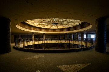 Abandoned Art Deco Interior with Urban Decay