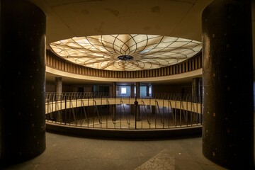 Abandoned Art Deco Interior with Urban Decay