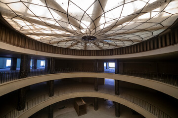 Abandoned Art Deco Interior with Urban Decay