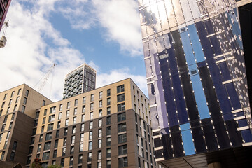 LONDON-  High rise buildings in North Acton- an area in West London comprised of many modern tall...