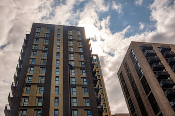 LONDON-  High rise buildings in North Acton- an area in West London comprised of many modern tall...