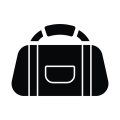 Gym bag Vector Icon which can easily modify or edit