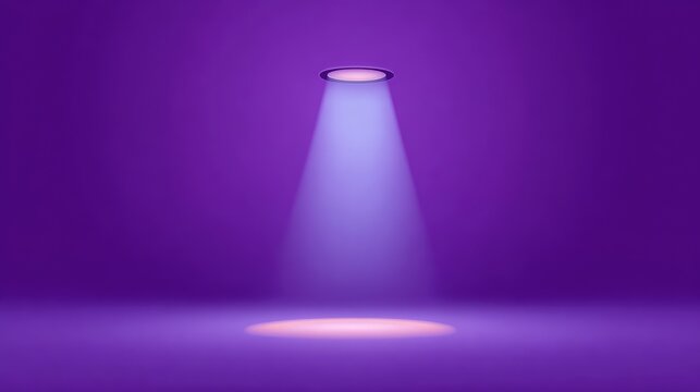 Matte purple background with soft spotlight in the center creating depth and clean copy space