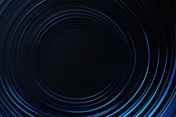 Futuristic abstract geometric background featuring circular blue patterns and dark elements