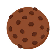 A delicious chocolate chip cookie with a smooth texture and distinct chocolate chips