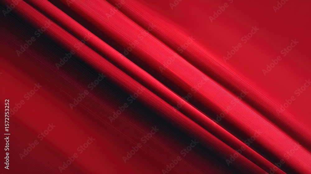 Poster red abstract light trails moving diagonally across the frame on a gradient red background, clean spa