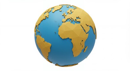 Naklejka premium Stylized globe illustration