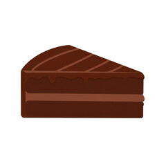 A delicious chocolate cake slice showcasing rich layers, perfect for dessert lovers