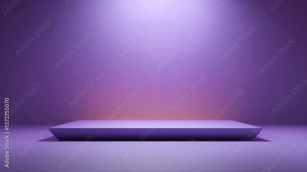 Poster simple purple backdrop with soft horizontal gradient and blank space across the center