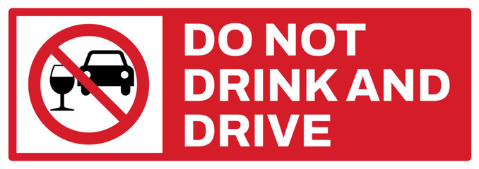 prohibition safety signs v2 uppercase text_do not drink and driv landscape size 1/2 a4,a3,a2,a1	 
