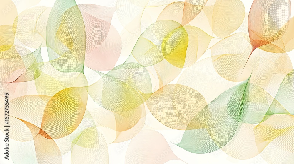 Poster abstract flowing lines in yellow, green, and orange create a dynamic and textured background