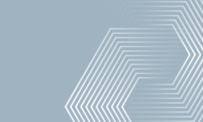 Modern hexagon lines on gray background. Geometric lines simple design modern art eps 10.