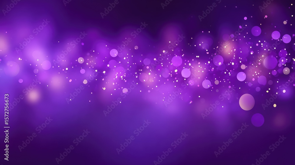 Poster soft glittering background in violet tones with subtle shine, blank center for elegant design