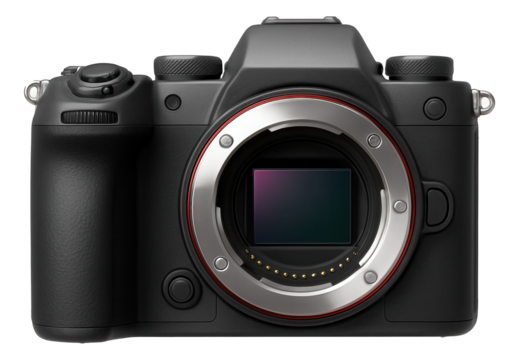 Mirrorless camera with an ergonomic design and programmable function keys