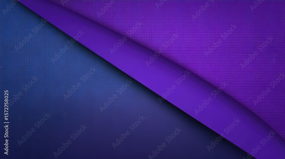 Poster stylish purple background design with intersecting diagonal lines and textured gradient, space left 