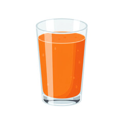 A refreshing glass of orange juice on a clean surface with a bright background (1)