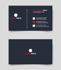 Naklejka premium Business Card design. Clean professional business card template. Vector. business Card Complete. Visiting Card. Clean And Professional Business Card Template. Smart Objects, Double-sided, 