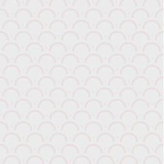 Minimal Japanese Seigaiha Wave Pattern – Soft Pink on White