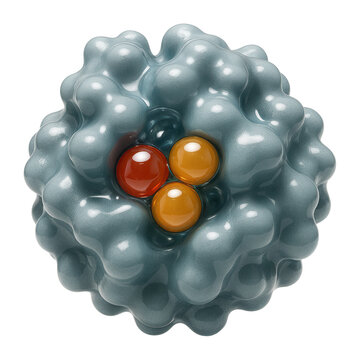 Isolated protease enzyme with a distinct catalytic triad in a compact globular form