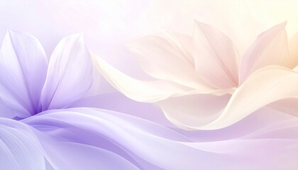 Pastel-toned gradient from periwinkle to cream, forming an ethereal background with ultra-fine gradient transition