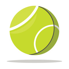 A tennis ball bouncing, on a plain white surface, for sport, game, activity, or dynamic motion themes.