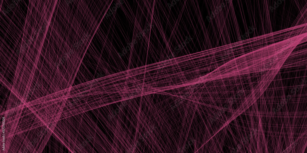 Aufkleber black vector backdrop with bent lines. pink and black vector blurred bright pattern gradient monochr