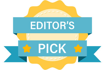 Editor�s Pick badge with ribbon and star