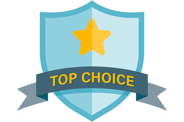 Top Choice shield badge