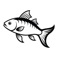 vector illustration of a fish