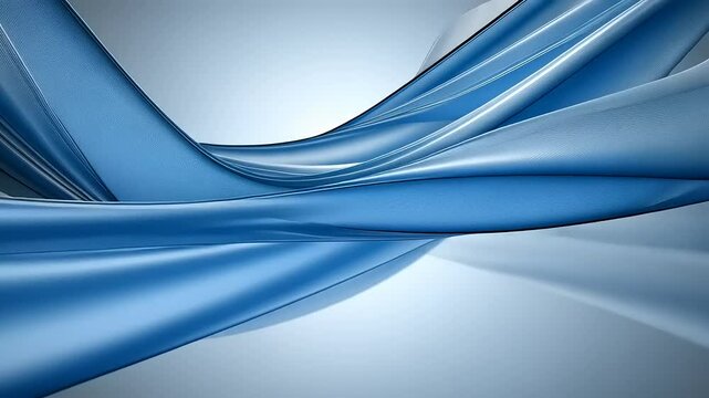 Ethereal Flow of Soft Blue Tones in Elegant Fabric Movement