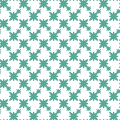 Seamless Repeating Green Star Pattern on Clean White Background